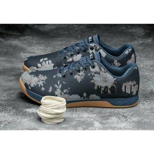 No Bull Womens Dark Floral Gum Trainers Size 9